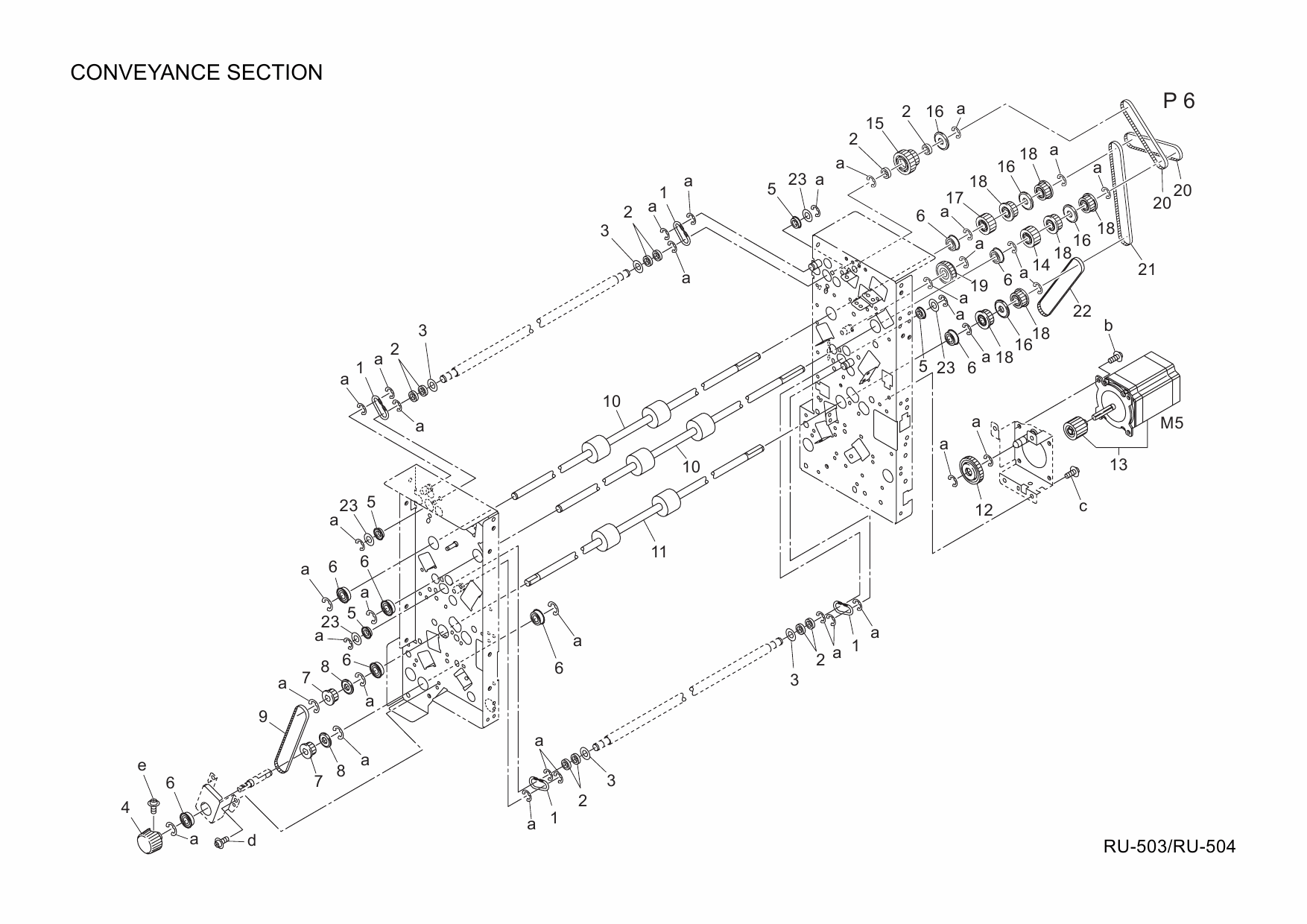 Konica-Minolta Options RU-503 RU-504 A04J Parts Manual-4